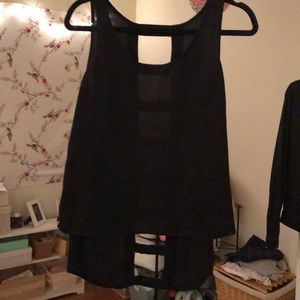 BLACK BLOUSE -sexy back- ark & co